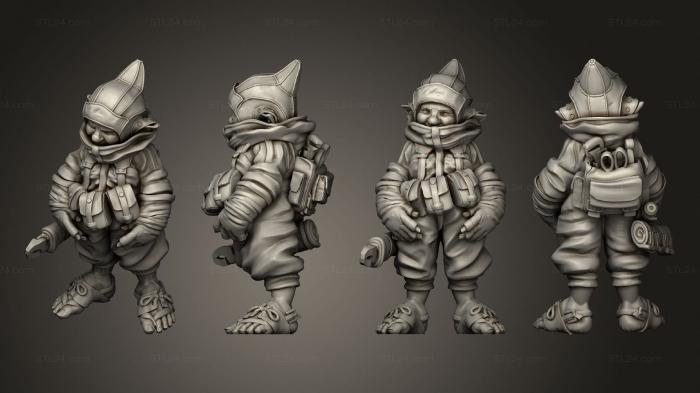 Military figurines (Airship Crew Female  07, STKW_2252) 3D models for cnc