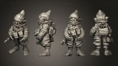 Military figurines Airship Crew Female  07 3d model