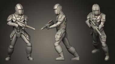Military figurines Trooper Carbine 3d model
