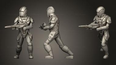 Military figurines Trooper Carbine 3d model