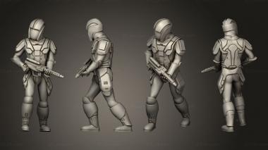 Military figurines Trooper Carbine 3d model