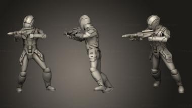 Military figurines Trooper Carbine 3d model