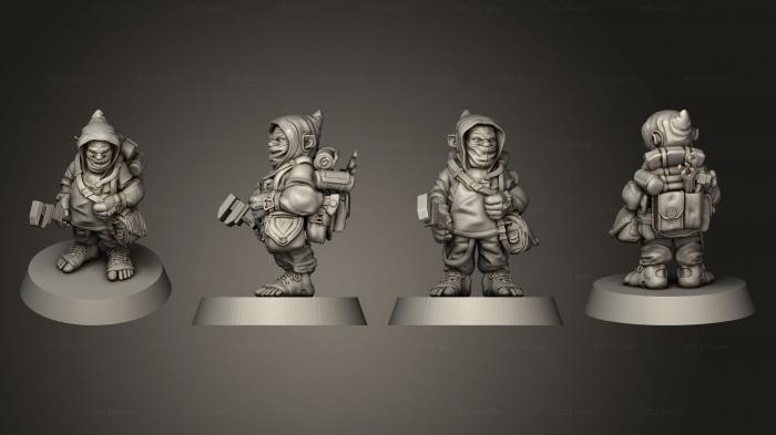 Military figurines (Airship Crew Male 01, STKW_2253) 3D models for cnc