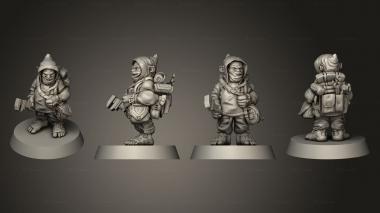 Military figurines Airship Crew Male 01 3d model