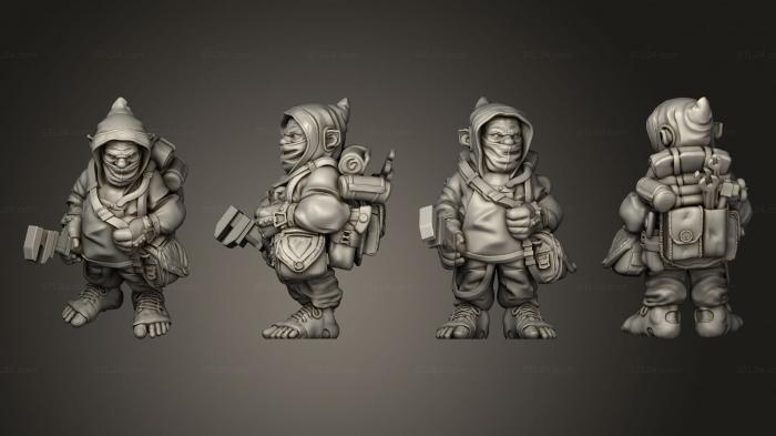 Military figurines (Airship Crew Male 02, STKW_2254) 3D models for cnc
