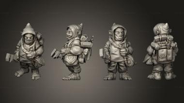 Military figurines Airship Crew Male 02 3d model