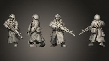 Military figurines AK 47 Soldier 03 3d model