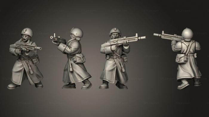 Military figurines (AK 47 Soldier 05, STKW_2261) 3D models for cnc