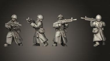 Military figurines AK 47 Soldier 05 3d model