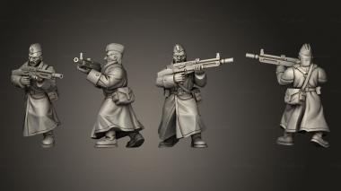 Military figurines AK 47 Soldier 08 3d model