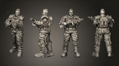 Military figurines AK 47 02 3d model