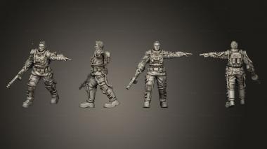 Military figurines AK 47 03 3d model