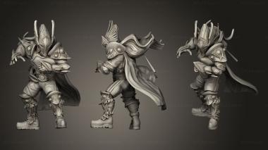 Military figurines Blitzer wings thicker pads 3d model
