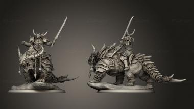Military figurines Unchained Araki Sword Triumph Mount 3d model
