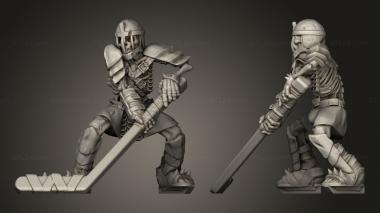 Military figurines Undead Hockey ho assaulter 3d model