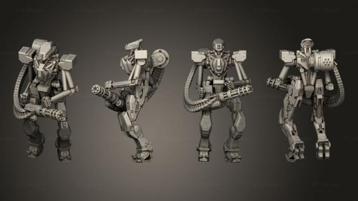 Military figurines (Albino Raven Assault Droid, STKW_2280) 3D models for cnc