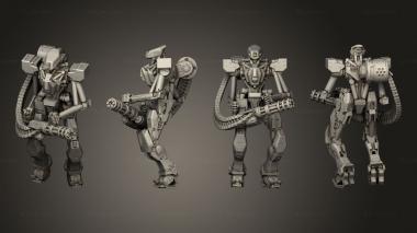 Military figurines Albino Raven Assault Droid 3d model