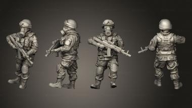 Military figurines Albino Raven Soldier 01 3d model