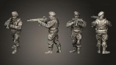 Military figurines Albino Raven Soldier 03 3d model