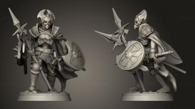 Military figurines Undead Warrior warrior axe 3d model