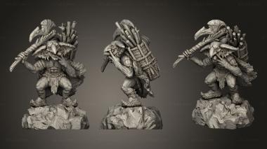 Military figurines Unholy Night Brozik Goblins Axe 3d model