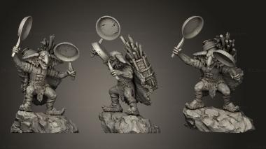 Military figurines Unholy Night Brozik Goblins Pans 3d model