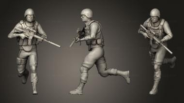 Military figurines US Marines 3d model