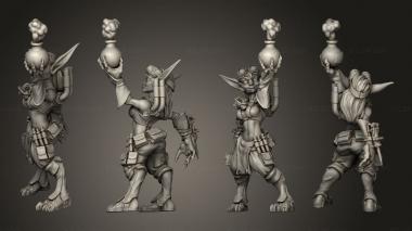 Military figurines Alchemist Female Goblin 3d model
