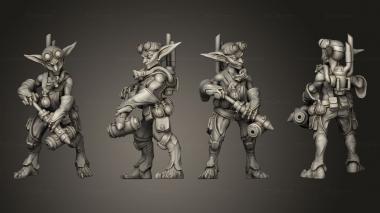 Military figurines Alchemist Male Goblin 3d model