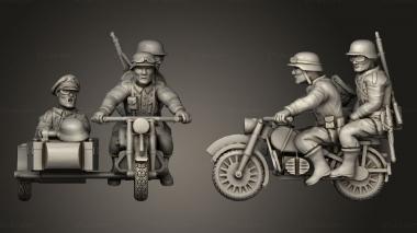 Military figurines US Paratrooper Mortar Dog Trainer Mortier moyen 3d model