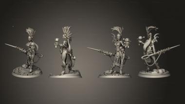 Military figurines Alem the Sorceress of Threads 3d model