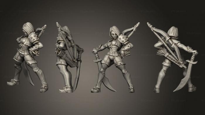 Military figurines (Aline the Bold, STKW_2310) 3D models for cnc