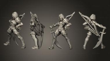 Military figurines Aline the Bold 3d model