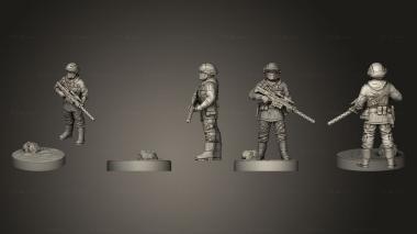 Military figurines Alliance Pathfinder 3d model