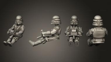 Military figurines Alliance Starfighter 3d model