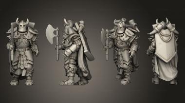 Military figurines VARYAG WARRIOR AXE 3d model
