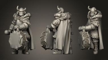 Military figurines VARYAG WARRIOR MUSICIAN DRUM 3d model