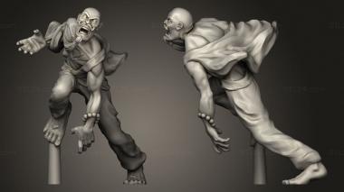 Military figurines Vault Zombie Runner feet 3d model