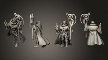 Military figurines almeric the technopreacher 3d model