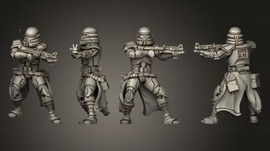 Military figurines Alpha Class ARC Squad Carbine 2 3d model