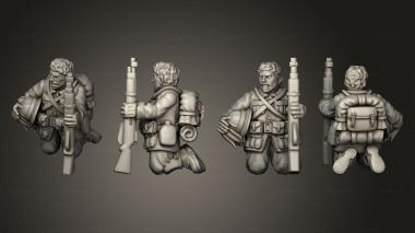 Military figurines ALTERNATIVE RIFLEMEN 14 3d model