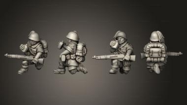 Military figurines ALTERNATIVE RIFLEMEN 16 3d model