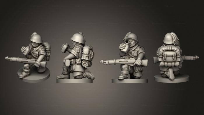 Military figurines (ALTERNATIVE RIFLEMEN 17, STKW_2359) 3D models for cnc