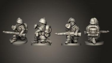 Military figurines ALTERNATIVE RIFLEMEN 17 3d model
