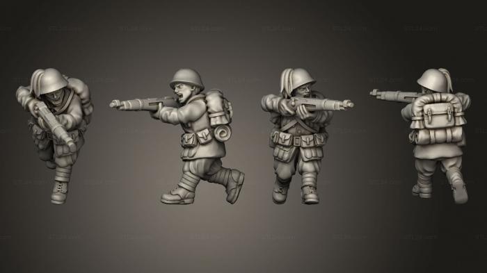 Military figurines (ALTERNATIVE RIFLEMEN 18, STKW_2360) 3D models for cnc