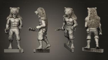 Military figurines Wendol Bear Warrior 3d model