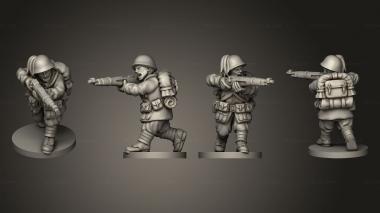 Military figurines ALTERNATIVE RIFLEMEN 19 3d model
