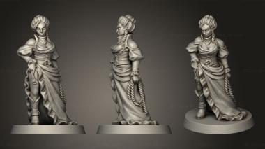 Military figurines Western Fantasy DANCER HUMAN 3d model