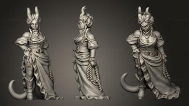 Military figurines Western Fantasy DANCER TIEFLING 3d model