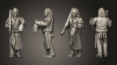 Military figurines Western Theme barber Horned 3d model